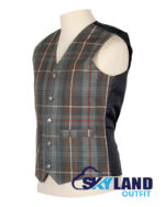 Mackenzie Weathered Tartan Waistcoat – Argyle Vest - Image 2