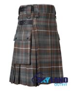 Mackenzie Weathered Tartan Kilt – Modern Utility Scottish Kilts - Image 2