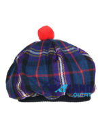 Masonic Tartan Tam o' Shanter Scottish Flat Bonnet - Image 2