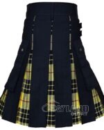 MacLeod of Lewis Tartan Hybrid Utility Kilt | Black Cotton Kilts - Image 3