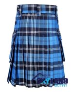 Ramsey Blue Hunting Tartan Kilt – Modern Utility Kilts - Image 4