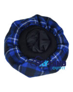 Ramsey Blue Tartan Tam o' Shanter Scottish Flat Bonnet - Image 4