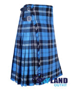 Ramsey Blue Hunting Tartan 8 Yard Kilt - Traditional Kilts - Image 2