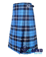 Ramsey Blue Hunting Tartan 8 Yard Kilt - Traditional Kilts - Image 3