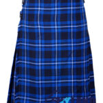 Ramsey Blue Tartan 8 Yard Kilt - Traditional Scottish Kilt for Men