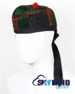 Ross Hunting Tartan Glengarry Hat Traditional Scottish Cap