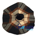Rose Ancient Tartan Tam o Shanter Scottish Flat Bonnet Hat for Highland Dress