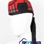 Royal Stewart Tartan Glengarry Hat Traditional Scottish Cap