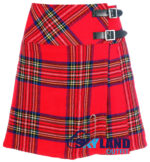 Royal Stewart Tartan Mini Billie Kilt Girls Modern Kilt Skirt for Highland Dress