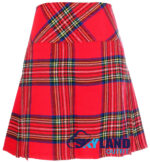 Royal Stewart Tartan Mini Billie Kilt Girls Modern Kilt Skirt - Image 2