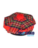 Royal Stewart Tartan Tam o' Shanter Scottish Flat Bonnet - Image 4