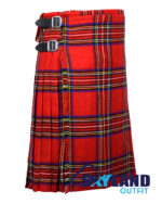 Royal Stewart Tartan 8 Yard Kilt - Traditional Scottish Kilt for Men - Image 2