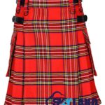 Royal Stewart Tartan Modern Utility Scottish Kilt for Highland Dress