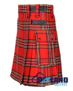 Royal Stewart Tartan Kilt – Modern Utility Scottish Kilts - Image 3