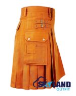 Saffron Tartan Kilt – Modern Utility Scottish Kilts - Image 3