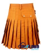 Saffron Tartan Kilt – Modern Utility Scottish Kilts - Image 5