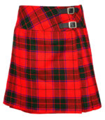 Scottish Rose Tartan Mini Billie Kilt Girls Modern Kilt Skirt for Highland Dress