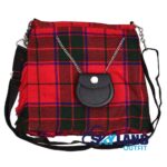 Scottish Rose Tartan Ladies Kilt Shaped Purse, Tote Bag