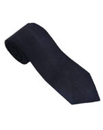 Solid Black Tartan NeckTie Scottish Clan Tie for Highland Dress