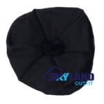Solid Black Tam o Shanter Scottish Flat Bonnet Hat for Highland Dress