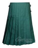 Solid Green Wool Blazer Kilt – Premium 8-Yard Scottish Kilts - Image 4