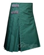 Solid Green Wool Blazer Kilt – Premium 8-Yard Scottish Kilts - Image 2