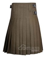 Tan Brown Wool Blazer Kilt – Premium 8-Yard Traditional Scottish Kilts - Image 4