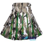 Jungle Camo & Irish Tartan Hybrid Utility Kilt - Image 4