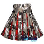 Jungle Camo & Royal Stewart Tartan Hybrid Utility Kilt - Image 4