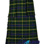 US Army Tartan Scottish 8 Yard Kilt with Detachable Pockets