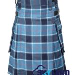 US Navy Tartan Modern Utility Scottish Kilt for Highland Dress
