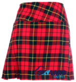 Wallace Tartan Mini Billie Kilt Girls Modern Kilt Skirt - Image 2