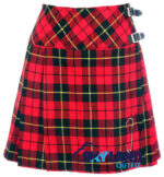 Wallace Tartan Mini Billie Kilt Girls Modern Kilt Skirt for Highland Dress