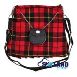 Wallace Tartan Ladies Kilt Shaped Purse, Tote Bag