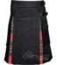 MacGregor tartan hybrid utility kilt with black denim body