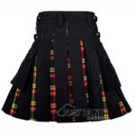 Buchanan Tartan Hybrid Utility Kilt | Black Cotton Kilt - Image 4