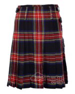 Black Stewart Tartan 8 Yard Kilt - Traditional Kilts for Men - Image 4