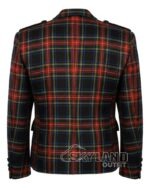 Black Stewart Argyle Jacket | Tartan Scottish Kilt Jacket - Image 2