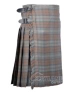 Black Watch Weathered Tartan 8 Yard Kilt - Traditional Kilts - Image 2