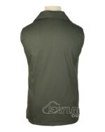 Olive Green Jacobite Ghillie Kilt Shirt | Sleeveless Cotton Jacobean - Image 3