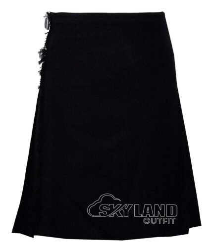 solid-black-tartan-traditional-kilt