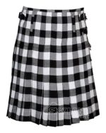 White, Black Rob Roy Tartan 8 Yard Kilt - Image 3